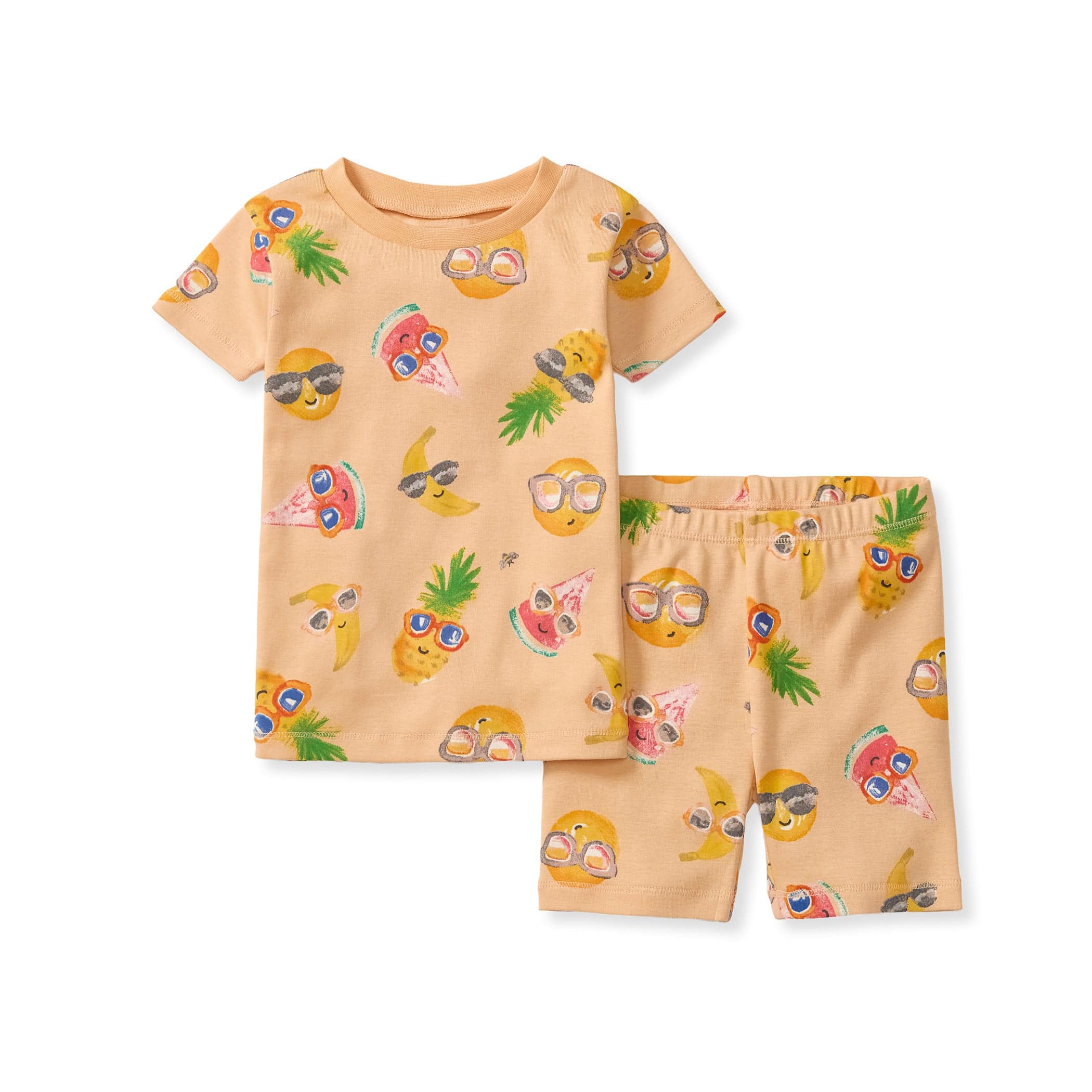 Fruity Shades Organic Cotton Two-Piece Pajamas