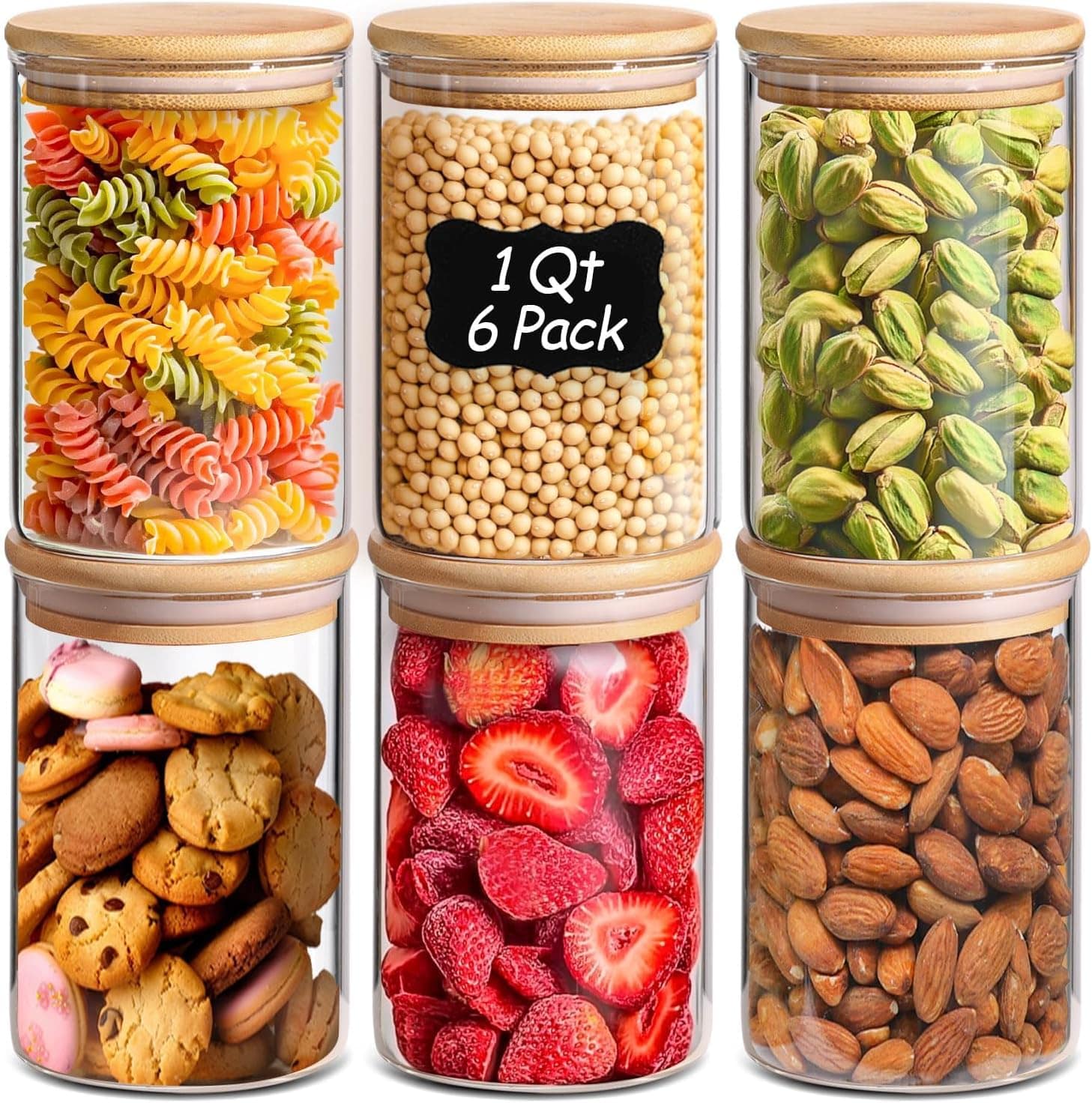 Weck Glass Storage Jars (Set of 12)